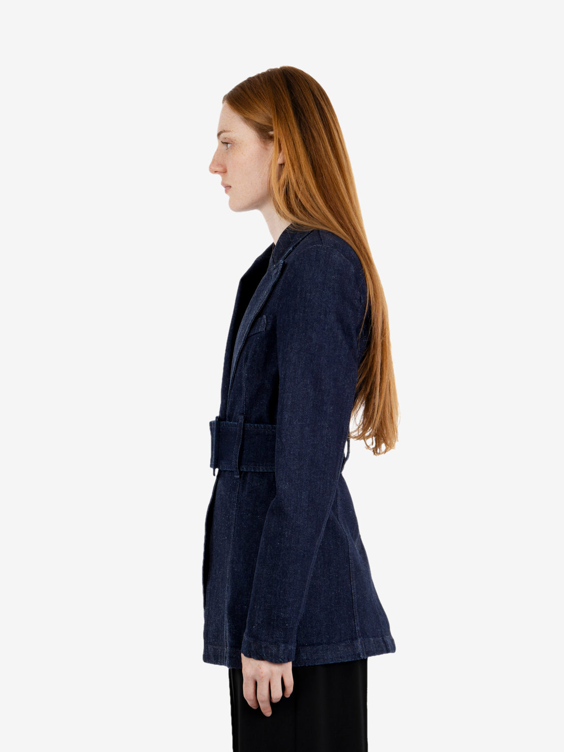 Blue rinse denim blazer