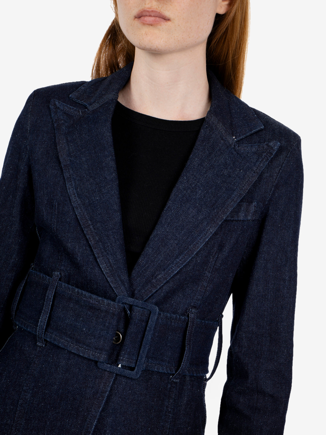 Blue rinse denim blazer