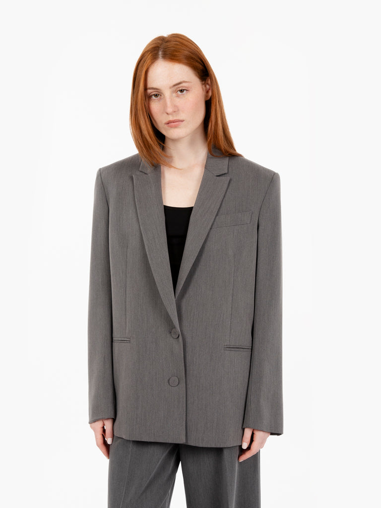 PATRIZIA PEPE - Blazer monopetto gray melange