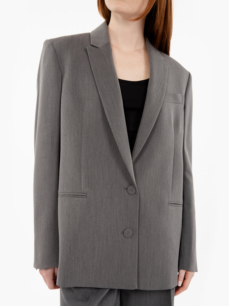 PATRIZIA PEPE - Blazer monopetto gray melange