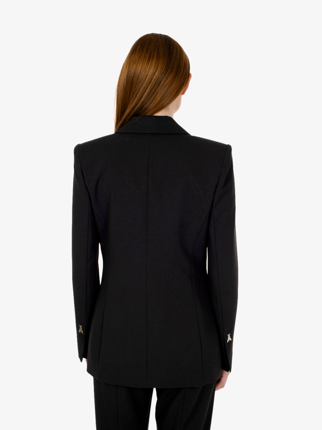 Black single-breasted blazer
