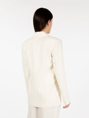 PATRIZIA PEPE - Blazer monopetto raw white