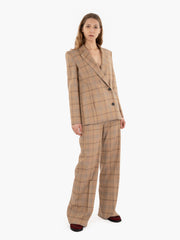 PATRIZIA PEPE - Blazer Odissey check brown