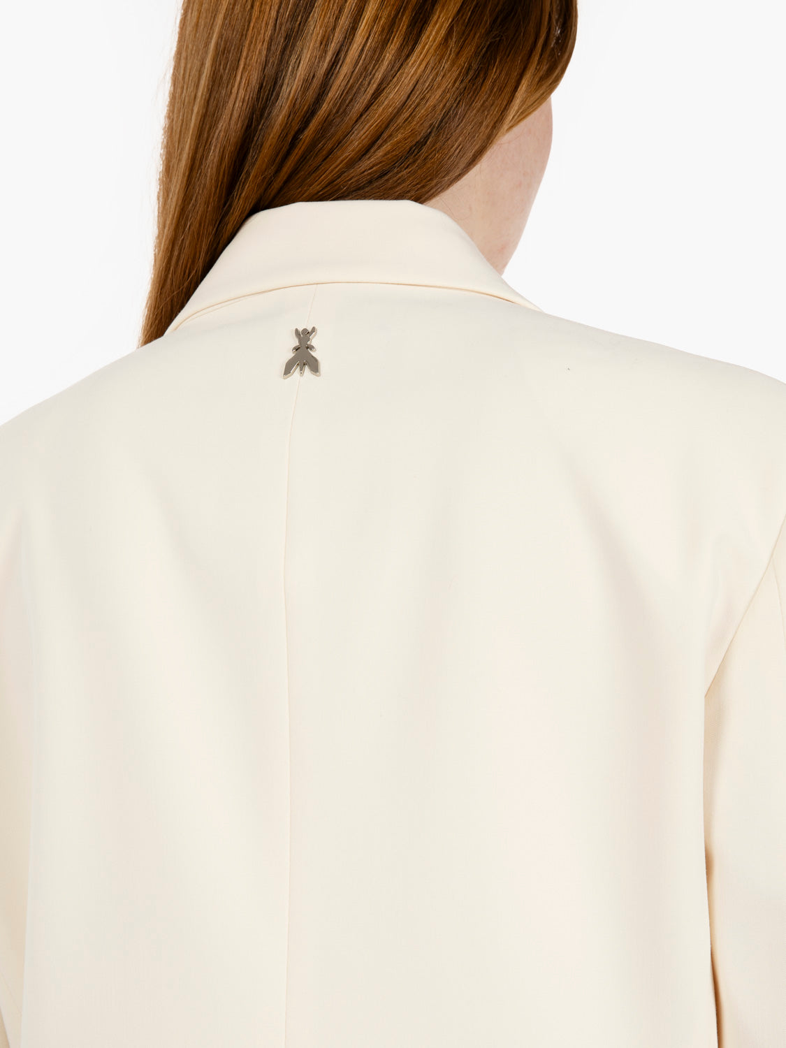 Blazer taglio maschile doppiopetto white