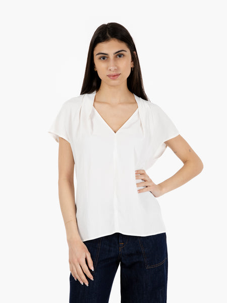 Blusa manica corta bianca