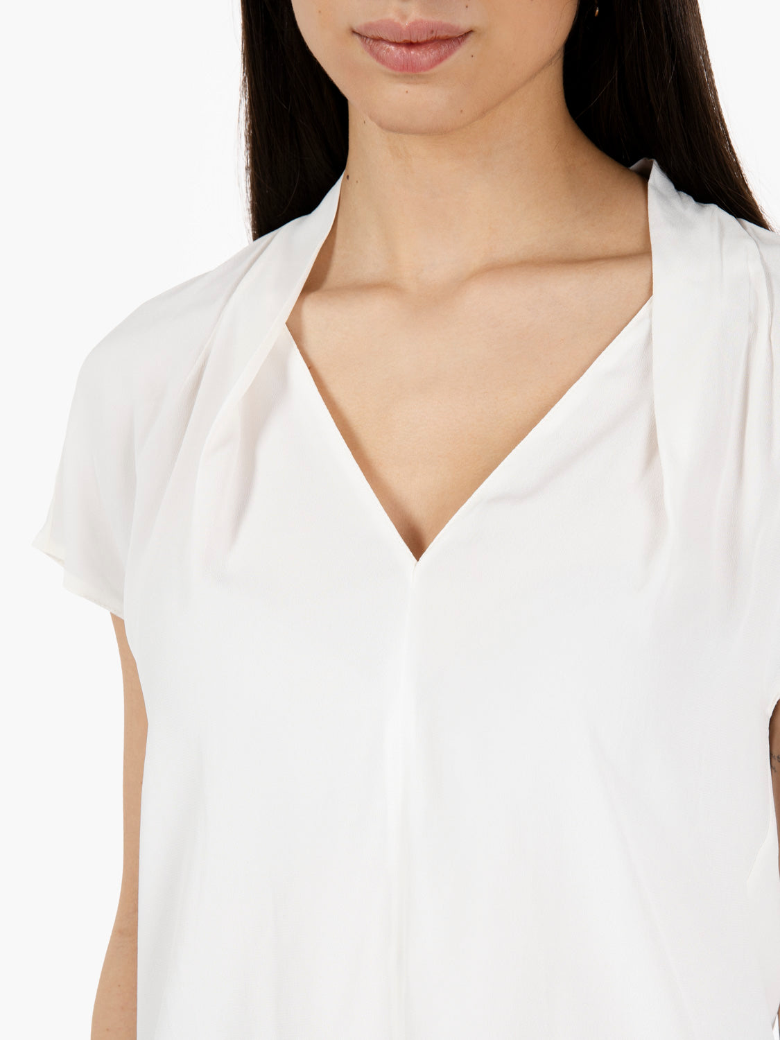 Blusa manica corta bianca