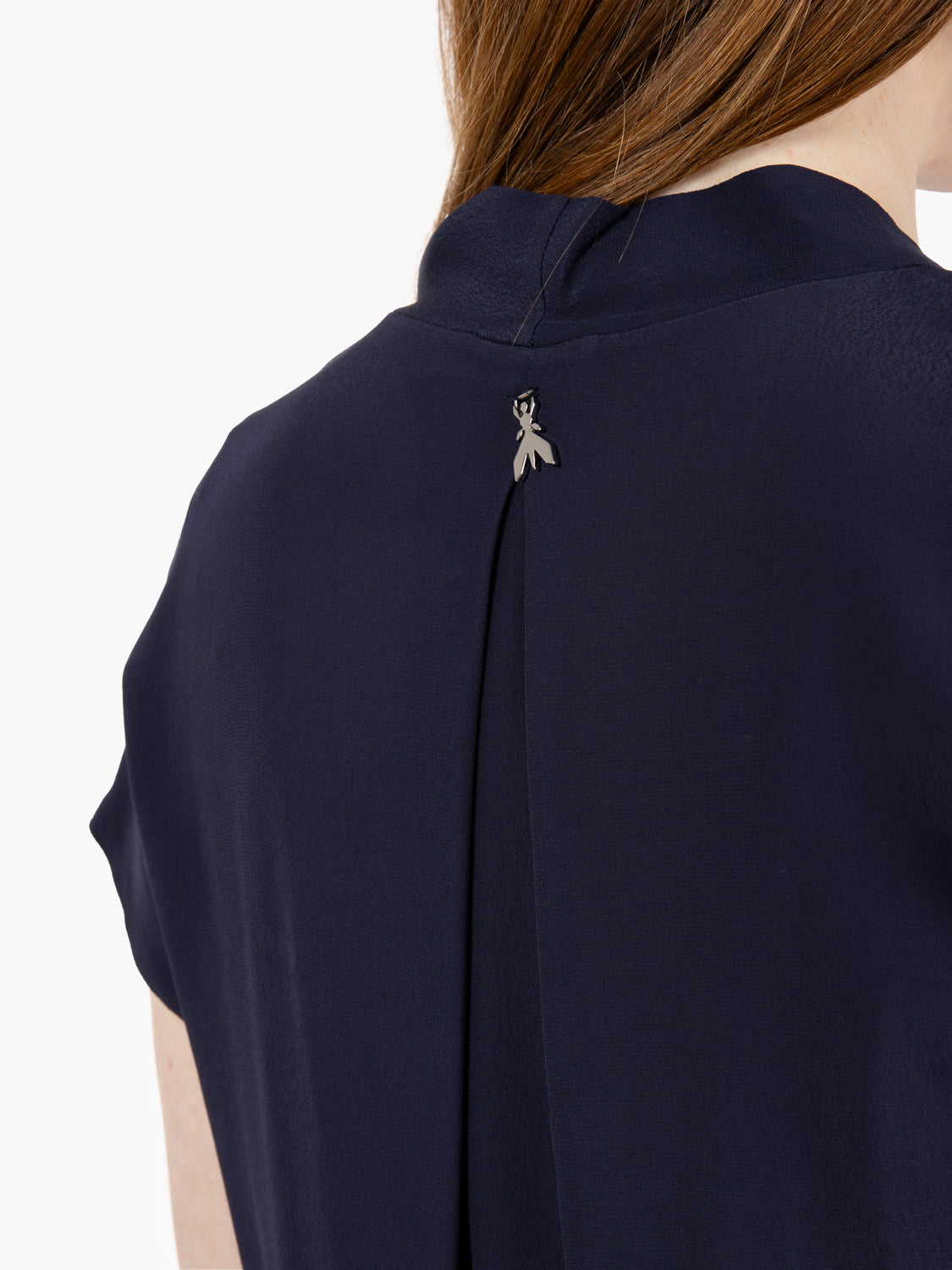 Blusa manica corta navy