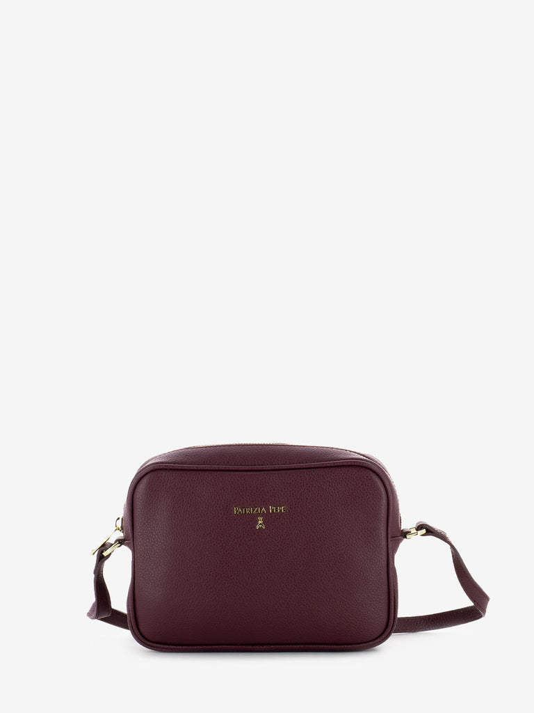 PATRIZIA PEPE - Borsa a tracolla dark plum