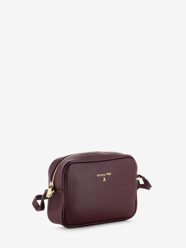 PATRIZIA PEPE - Borsa a tracolla dark plum