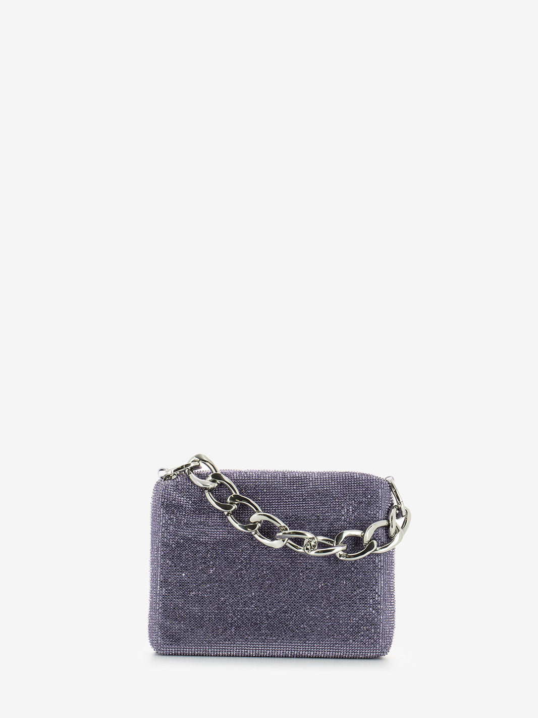 Borsa maxichain strass mineral violet crystal