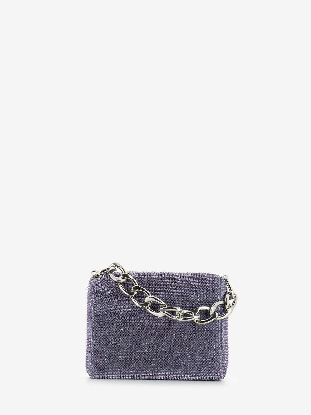 Borsa maxichain strass mineral violet crystal