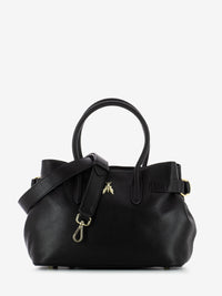 Medium black leather bag