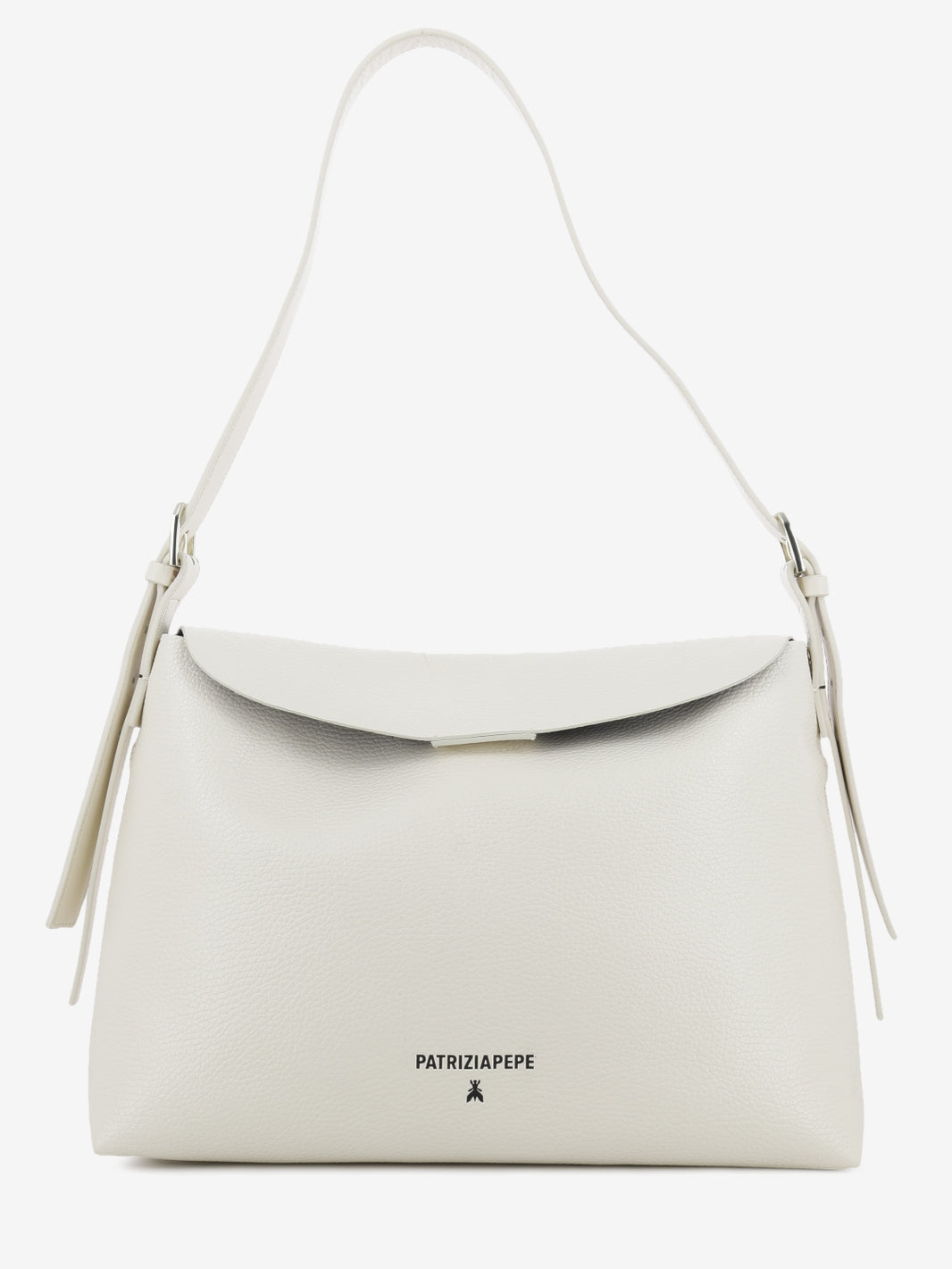 Borsa in pelle wooly white