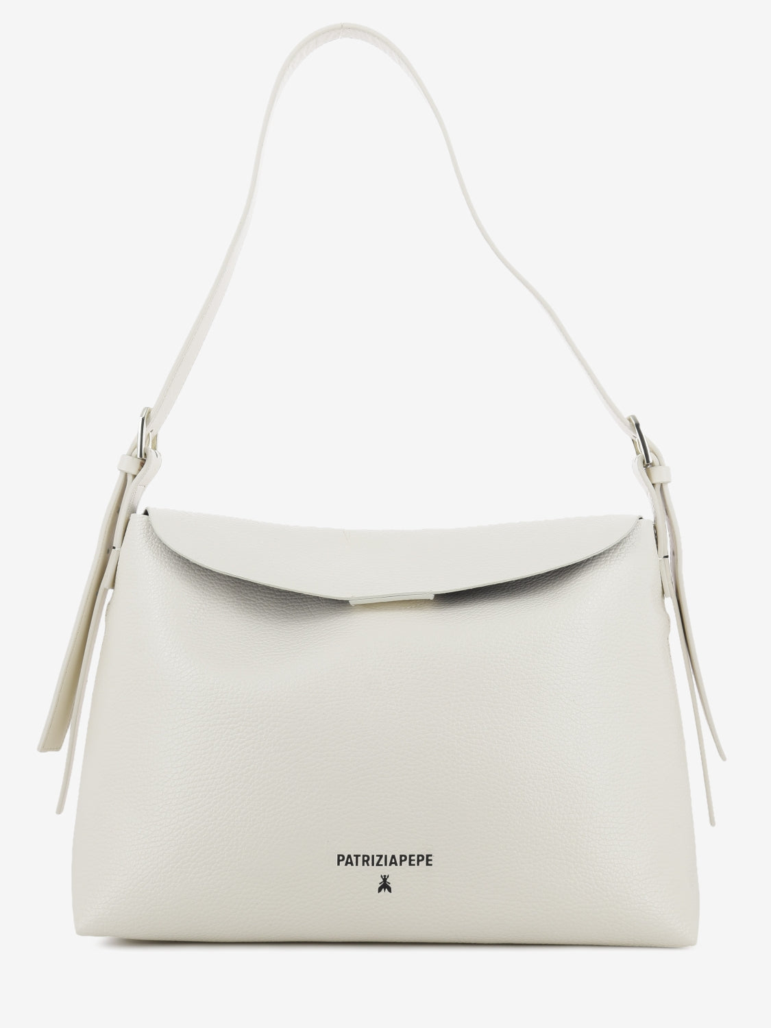 Borsa in pelle wooly white