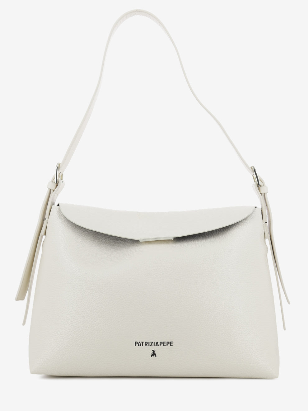 Borsa in pelle wooly white