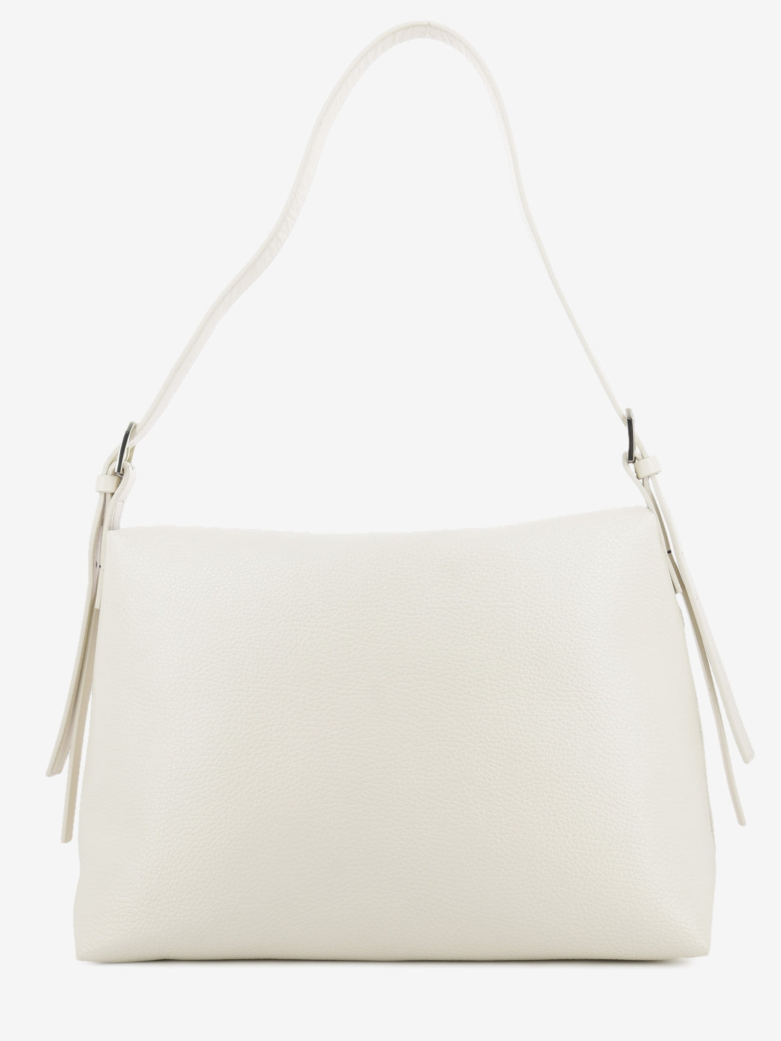 Borsa in pelle wooly white