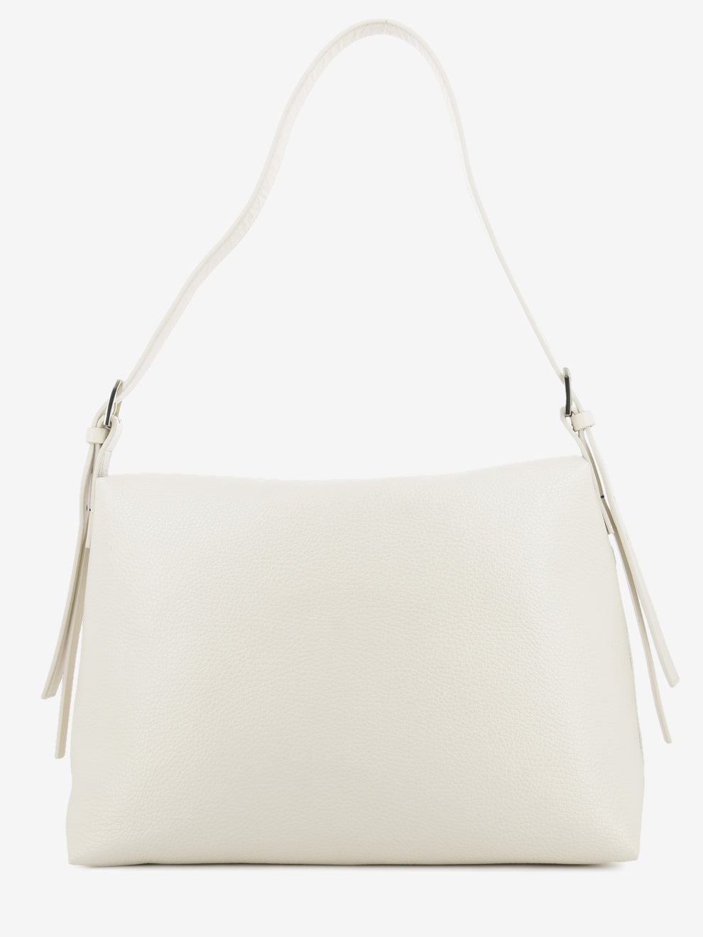 Borsa in pelle wooly white
