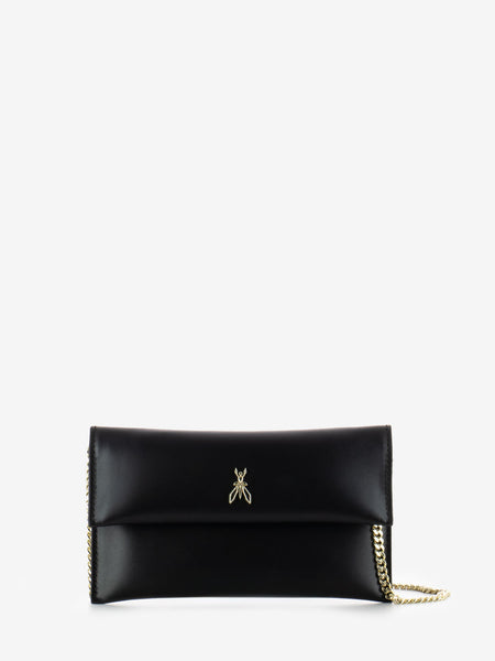 Borsa pochette a tracolla black / light gold