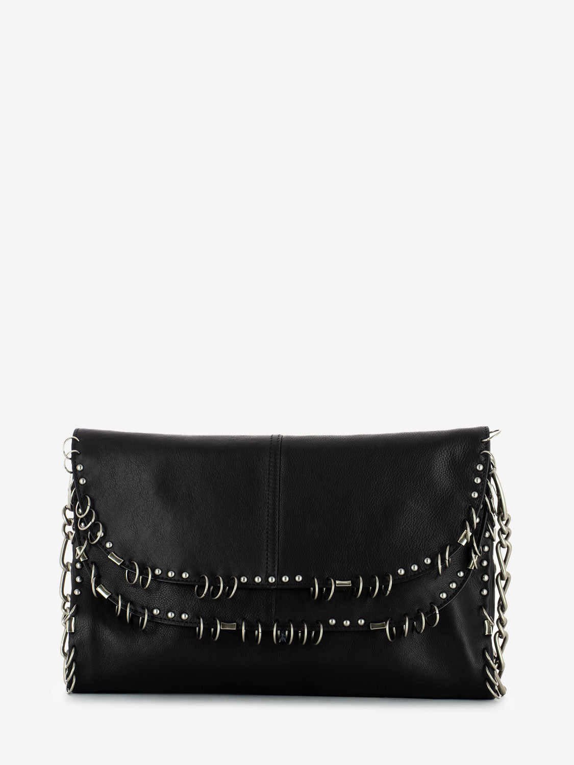 Borsa Radical Boho con piercing nera