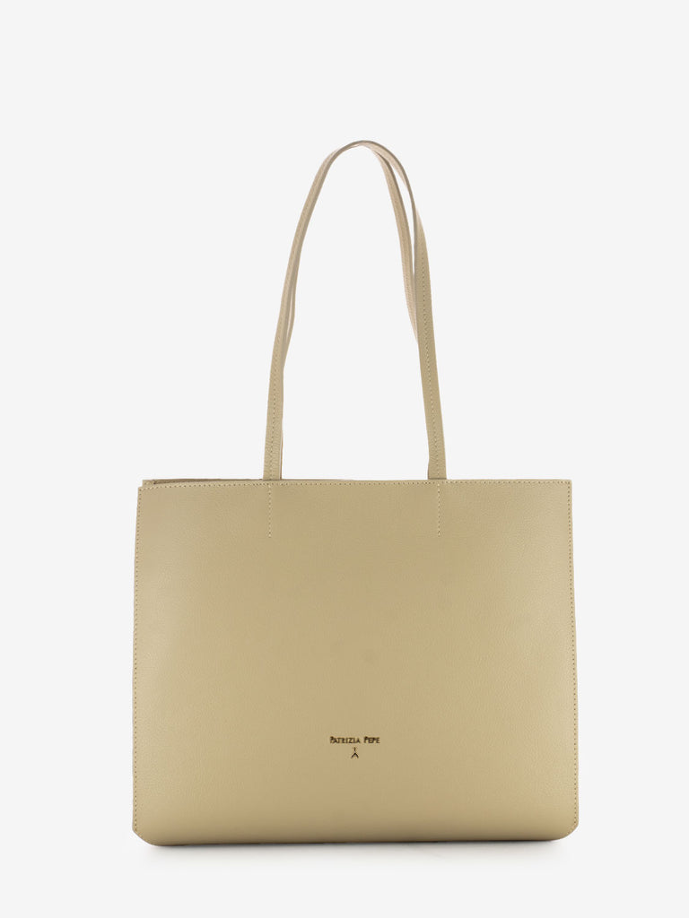 PATRIZIA PEPE - Borsa shopper ocean sand