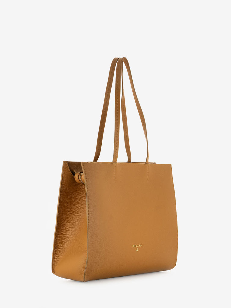 PATRIZIA PEPE - Borsa shopper summer cuoio