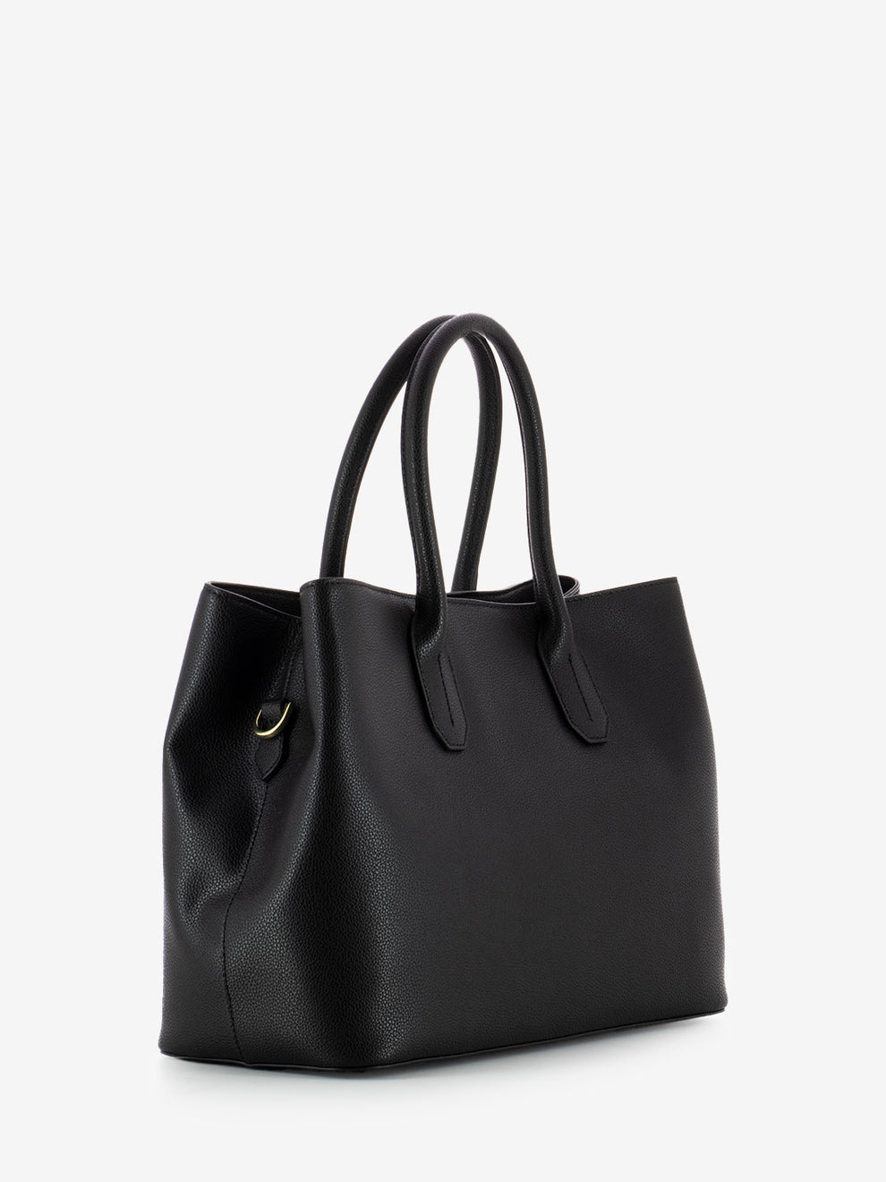 Black leather shoulder bag