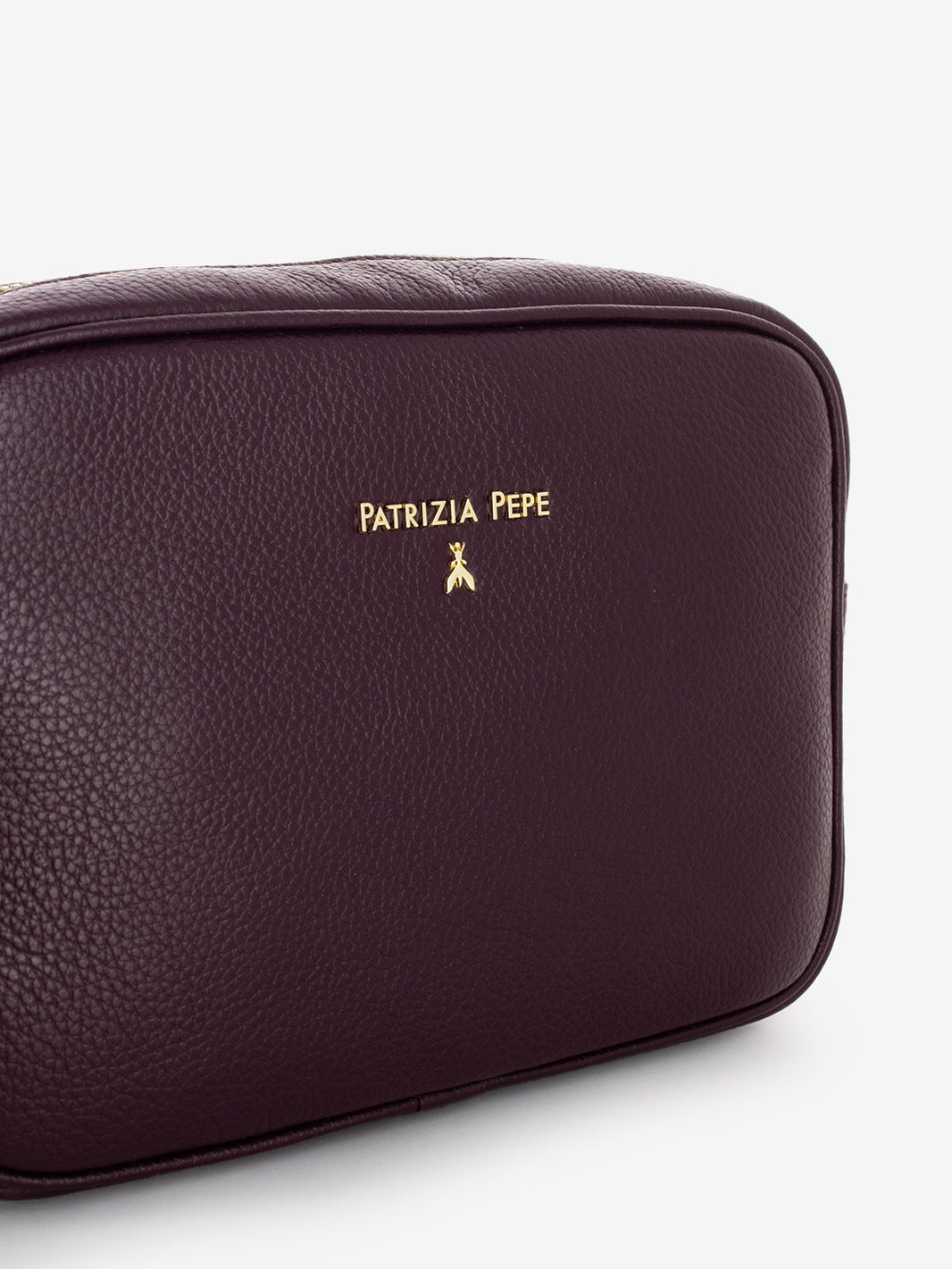 Camera bag in pelle bordeaux