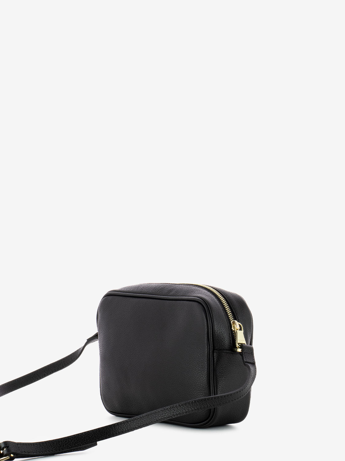 Black Hammered Leather Camera Case