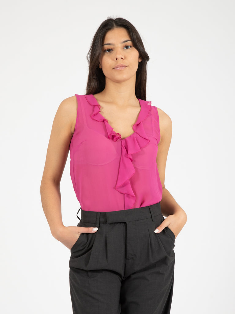 PATRIZIA PEPE - Camicia ceremony fuchsia