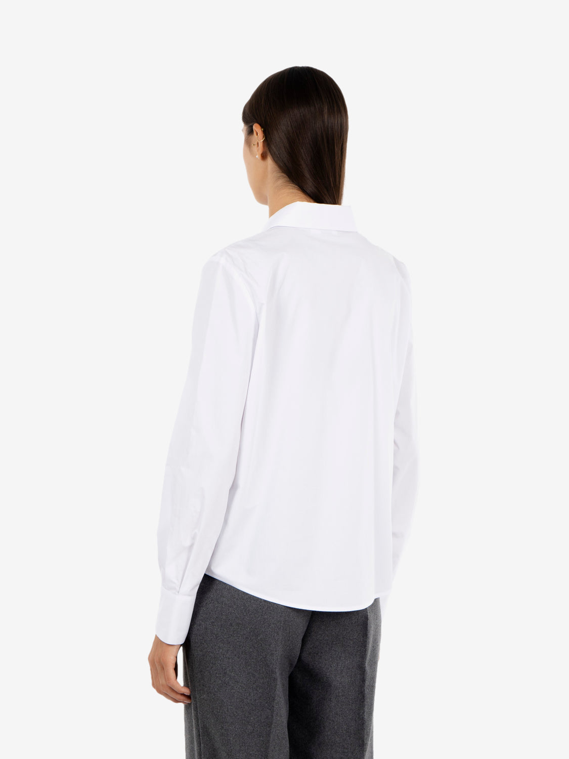 Camicia in cotone bianco ottico