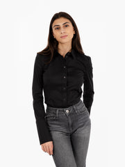 PATRIZIA PEPE - Camicia in popeline nero