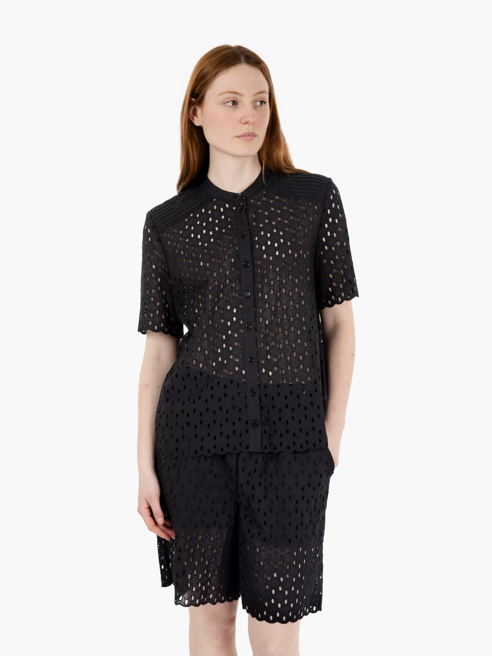 Black Sangallo Shirt