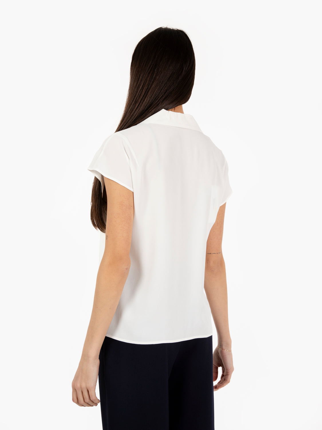 Camicia manica corta bianca