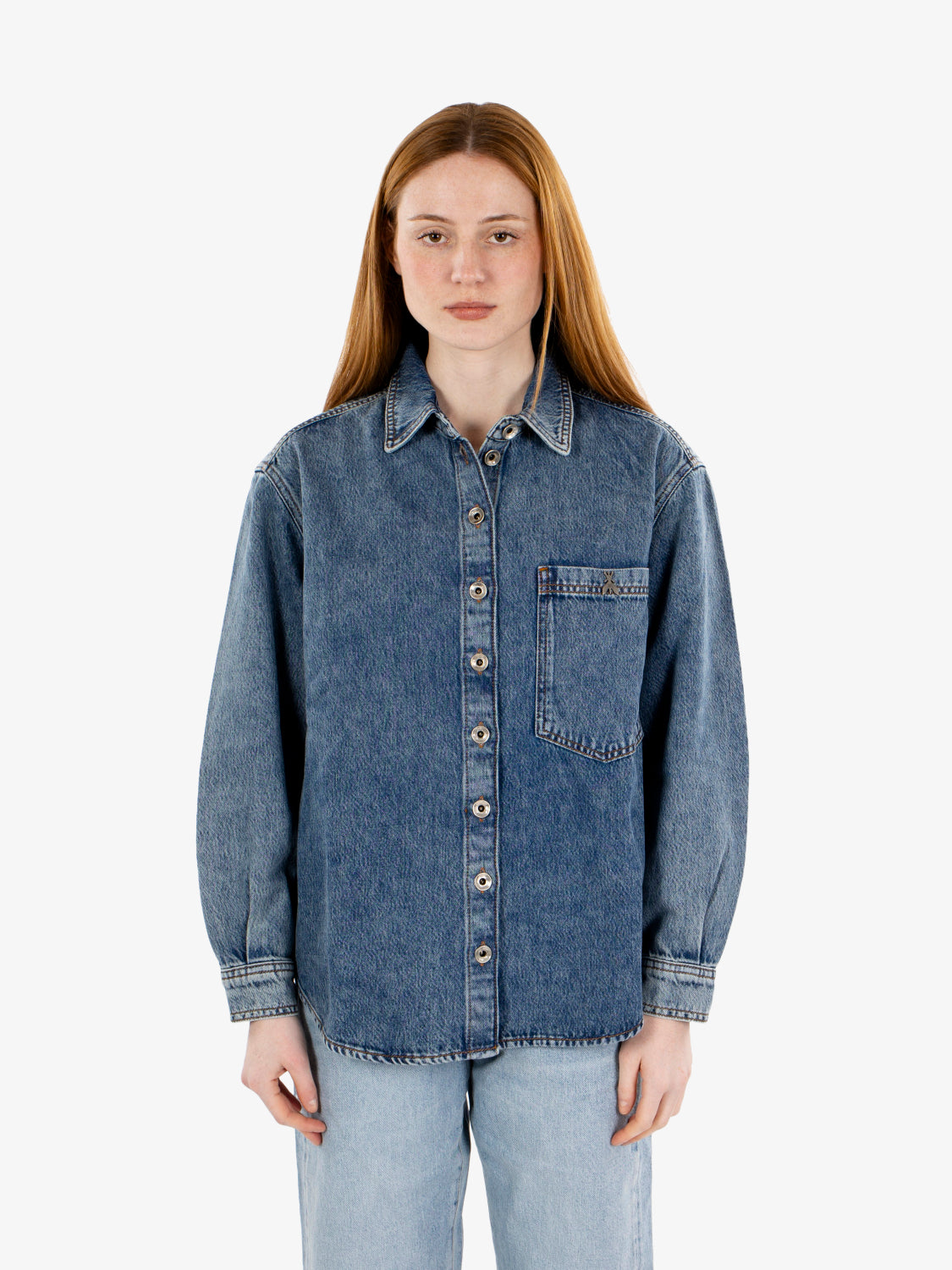 Camicia in jeans warm blue
