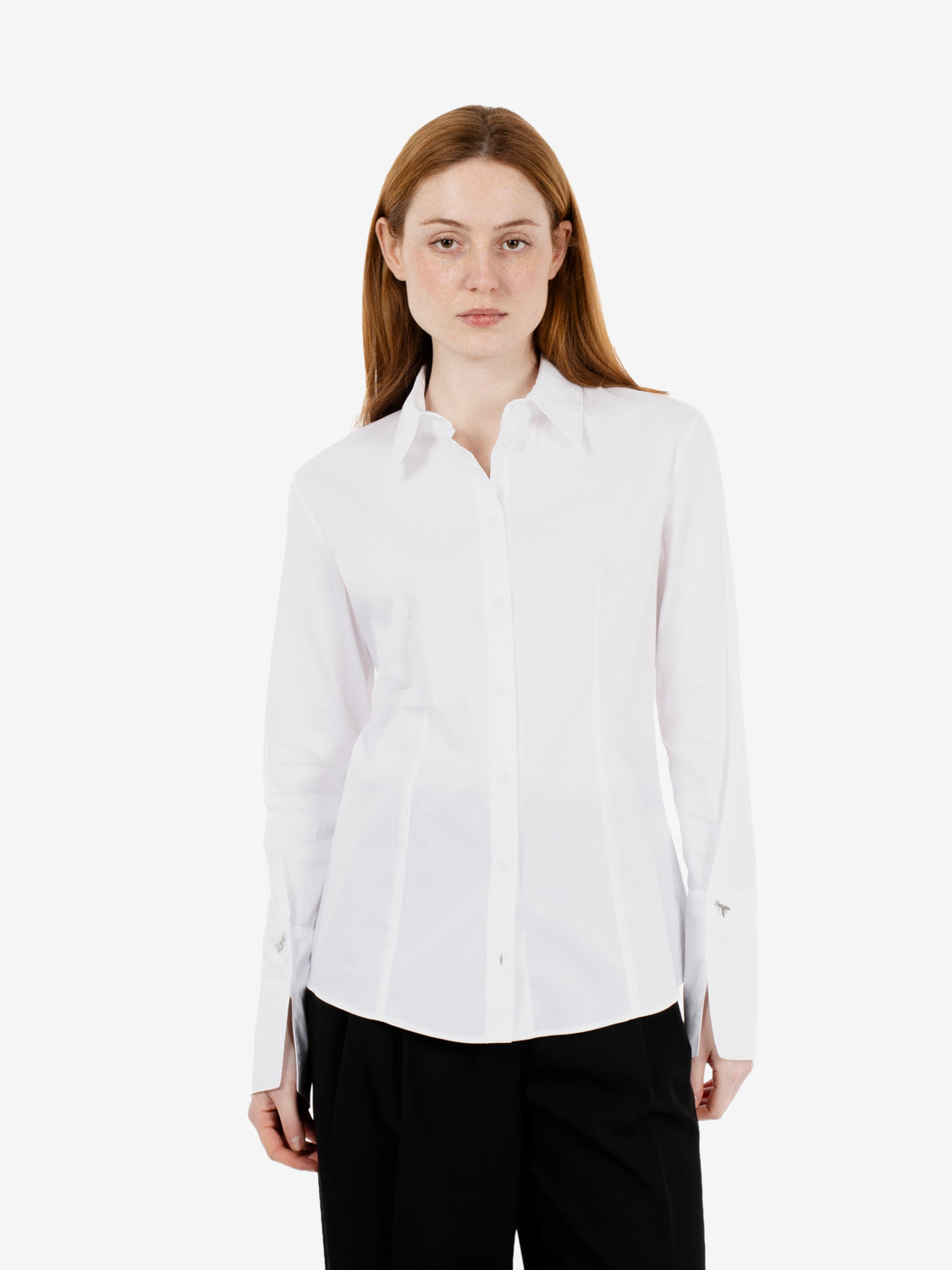 Camicia slim fit bianco ottico