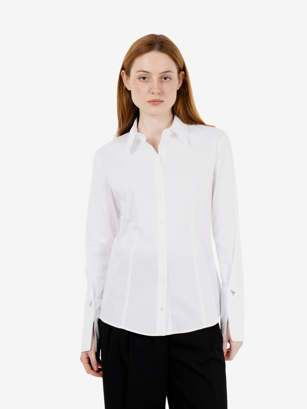 Camicia slim fit bianco ottico
