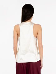 PATRIZIA PEPE - Camicia top in viscosa white