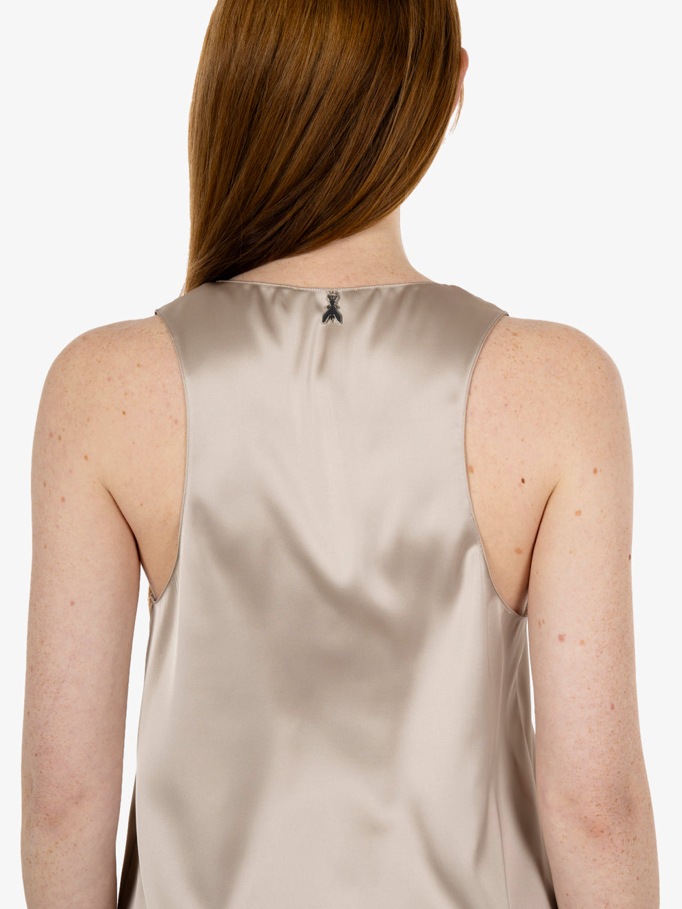 Cloud Gray Satin Shirt