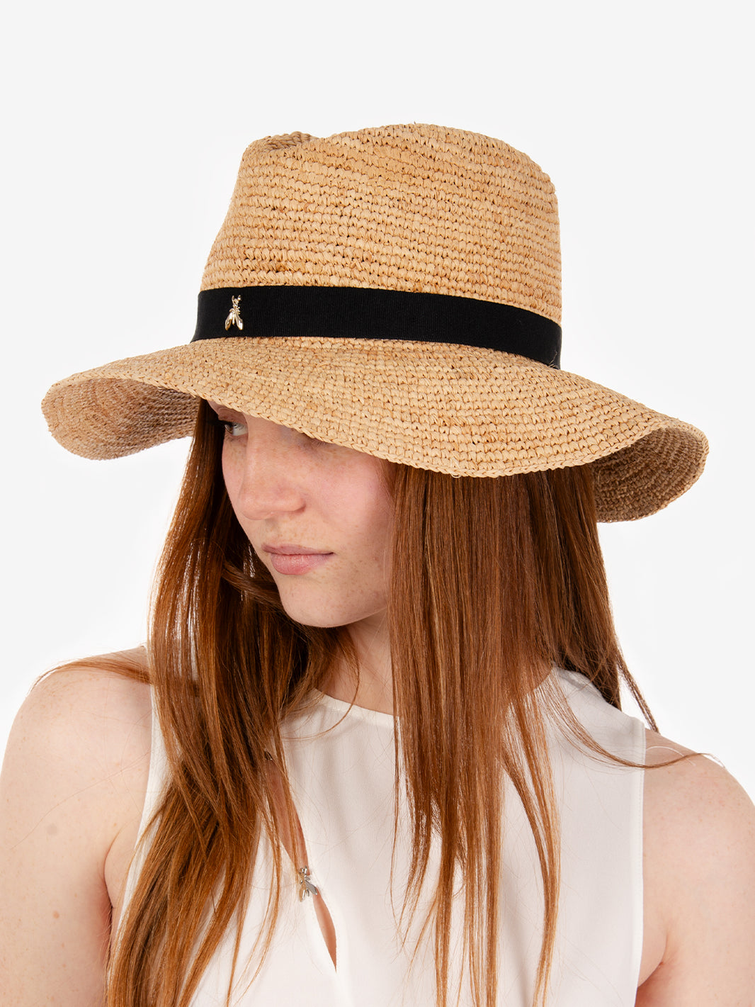 Cappello cowboy in rafia naturale