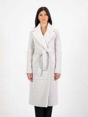 PATRIZIA PEPE - Cappotto doppio petto double face eldorado white