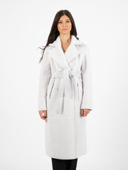 PATRIZIA PEPE - Cappotto doppio petto double face eldorado white