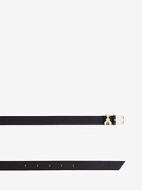 Cintura in pelle black / light gold