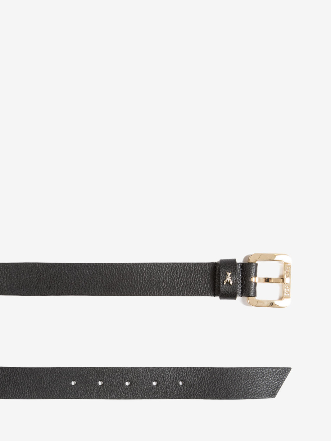 Black leather belt