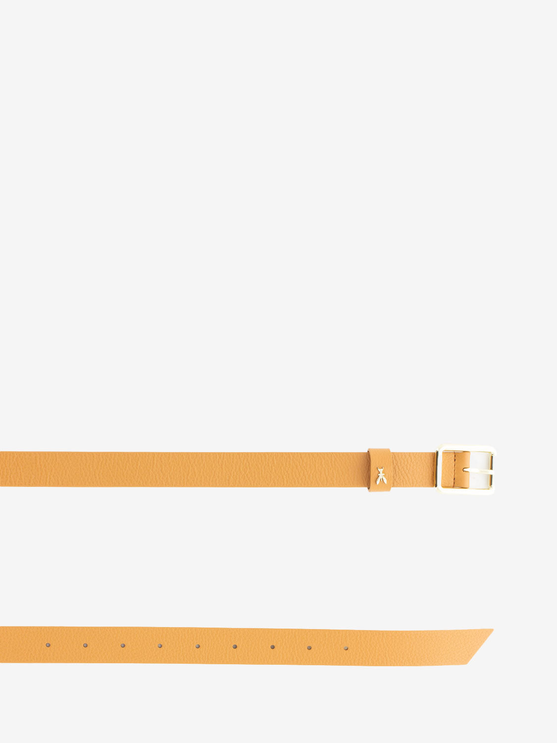 Cintura logo Fly summer cuoio