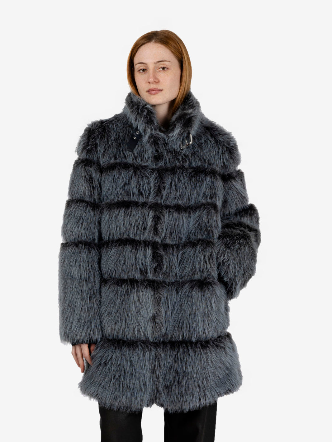 Ecopelliccia lunga Nexus blu
