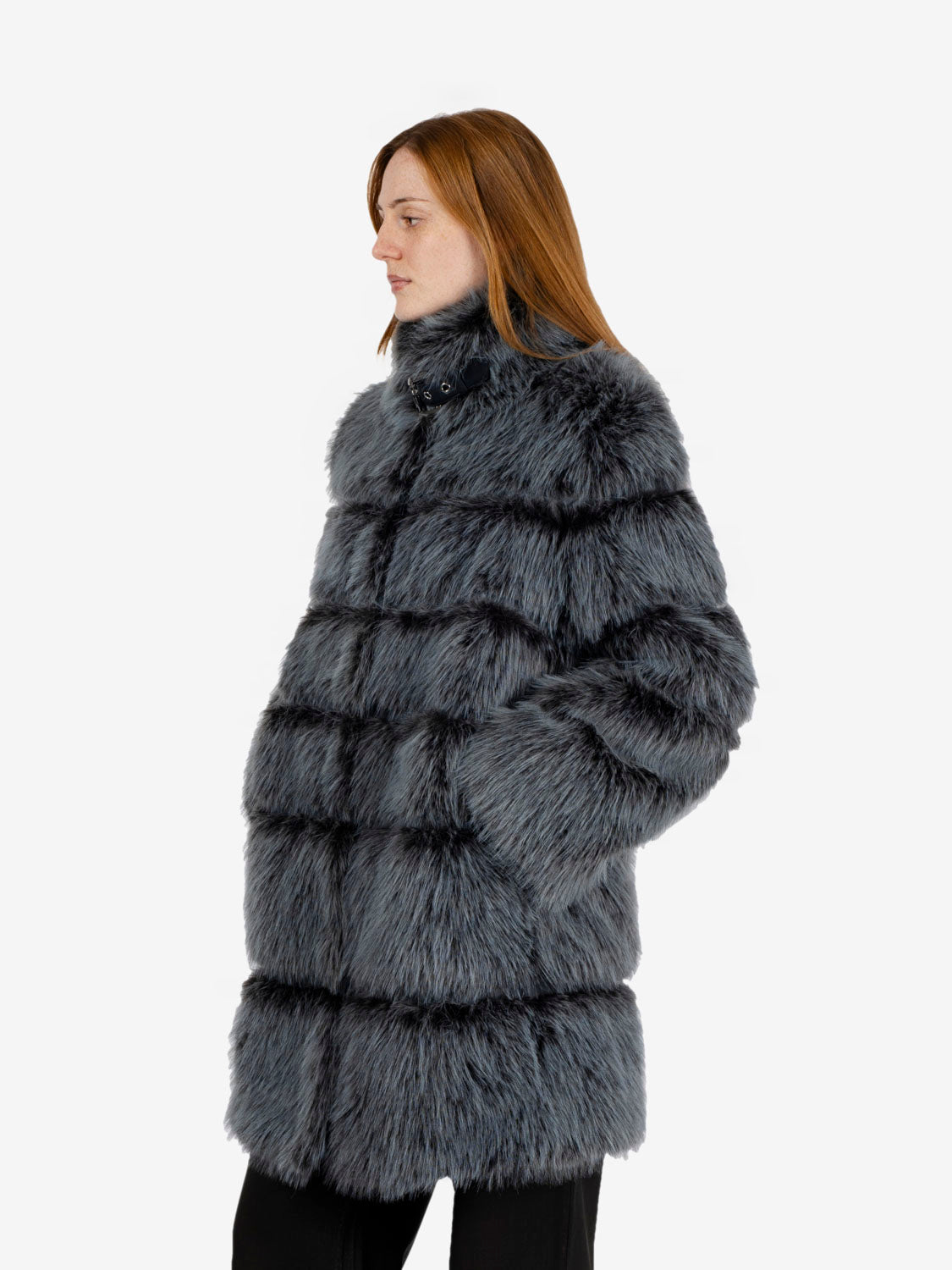 Ecopelliccia lunga Nexus blu
