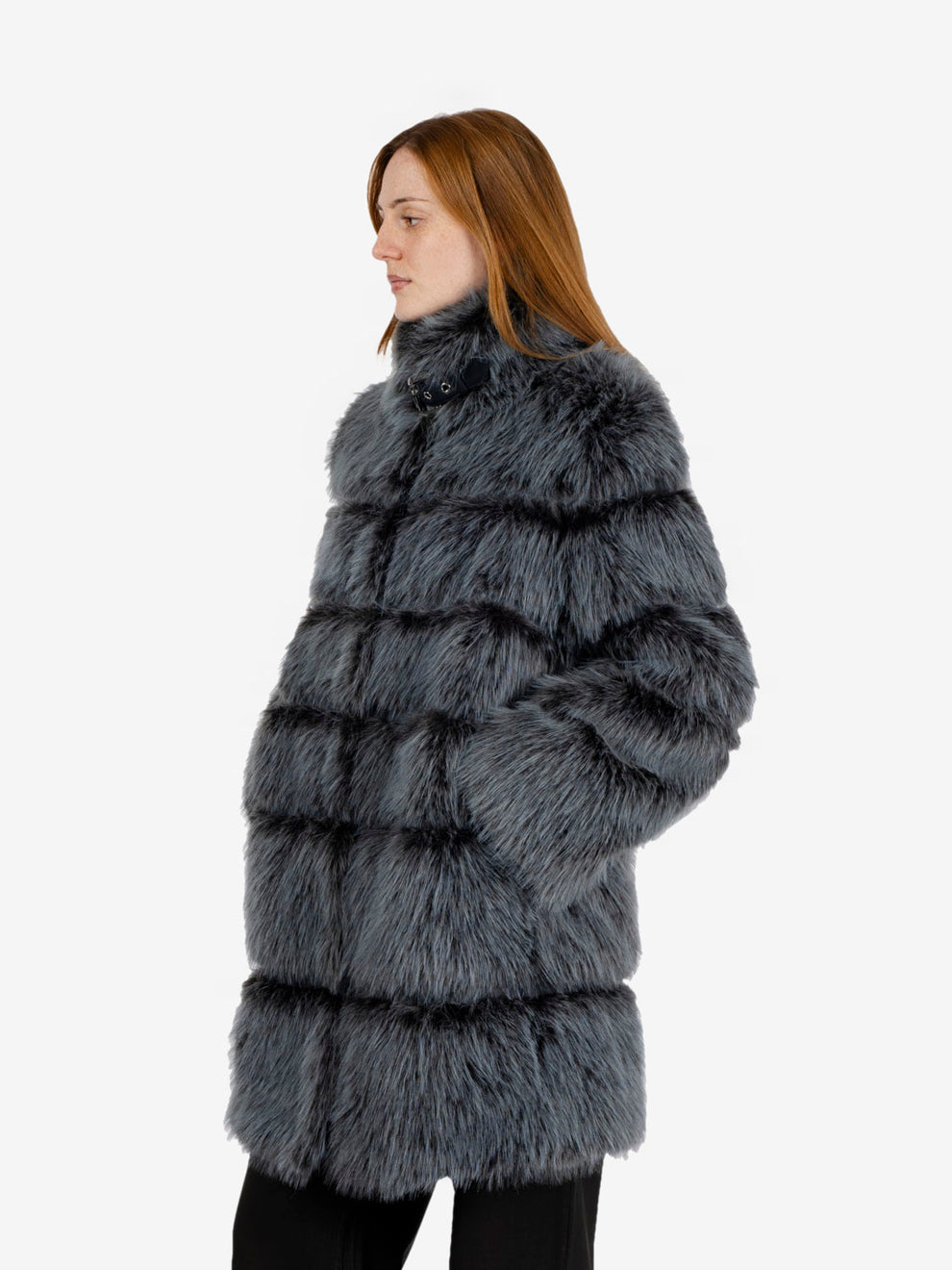 Ecopelliccia lunga Nexus blu