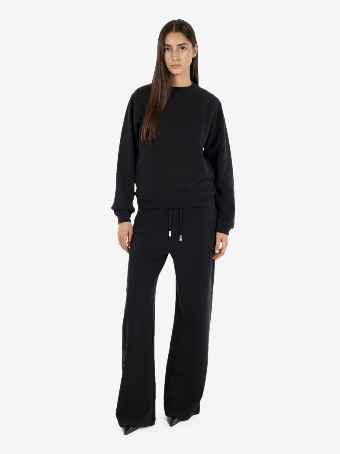 BLACK CREW NECK SWEATER 8M0009/J079_K103