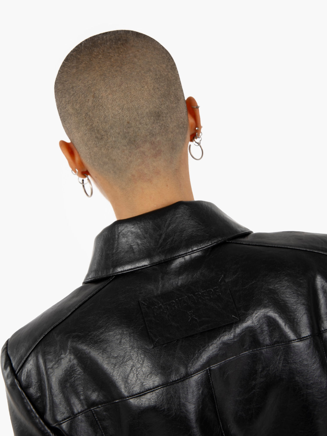 Patrizia Pepe - Faux leather jacket with black belt | STIMM