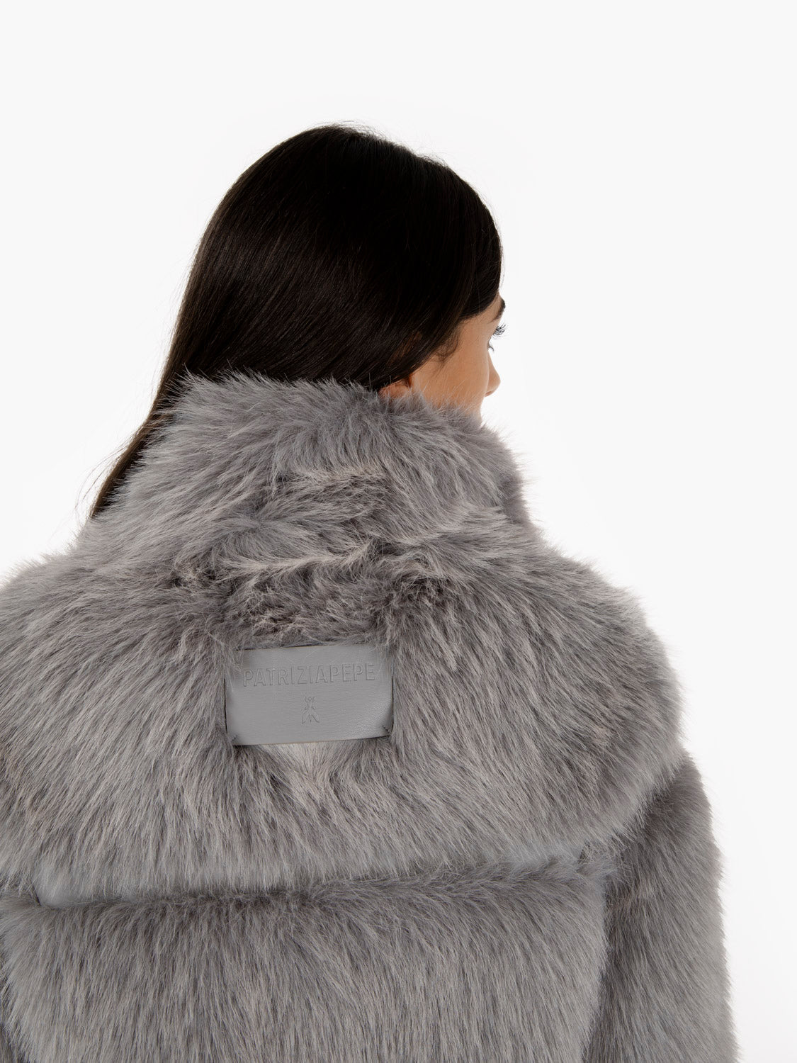 Fluffy mystery grey short jacket 